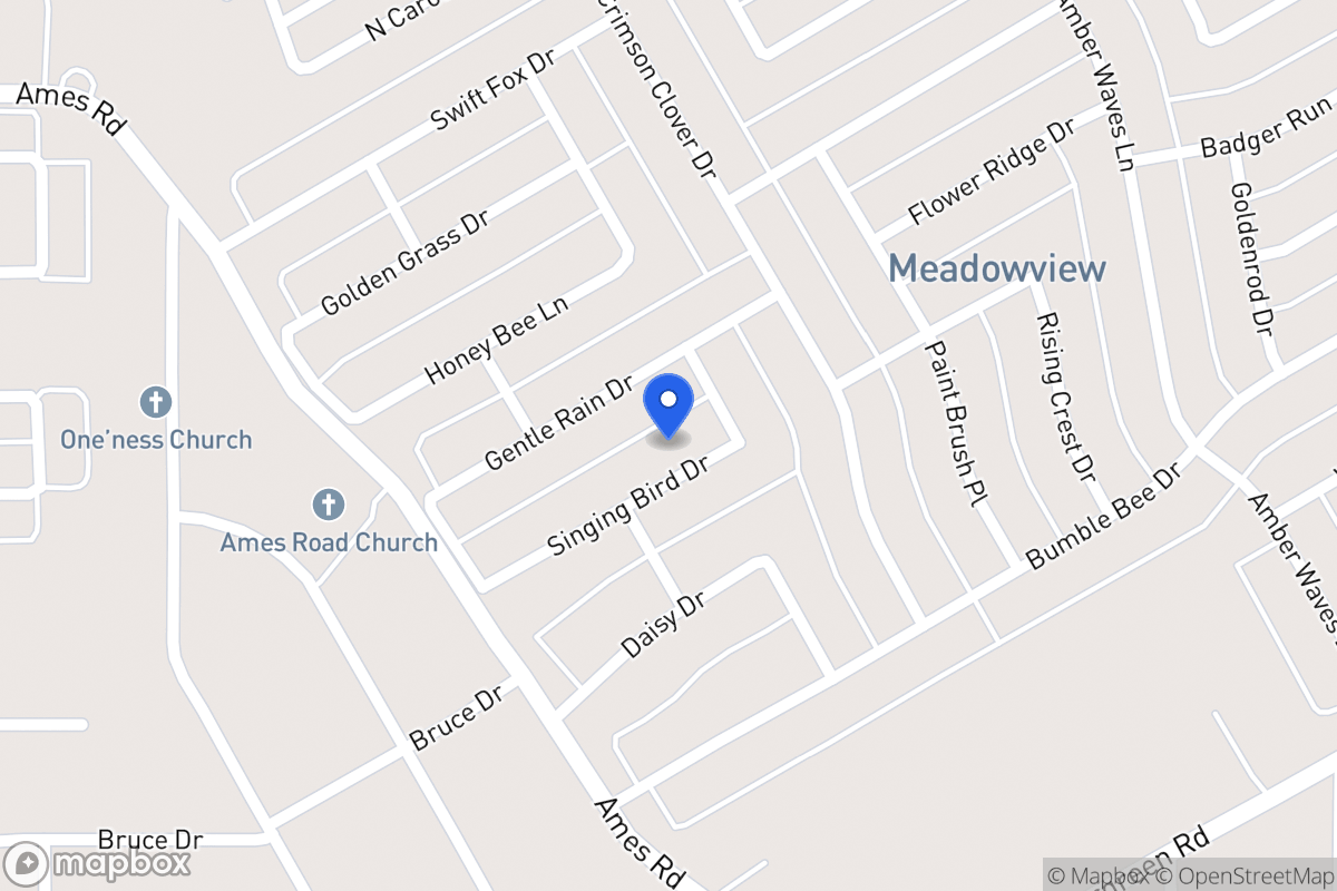 Map of 1415 Singing Bird Dr