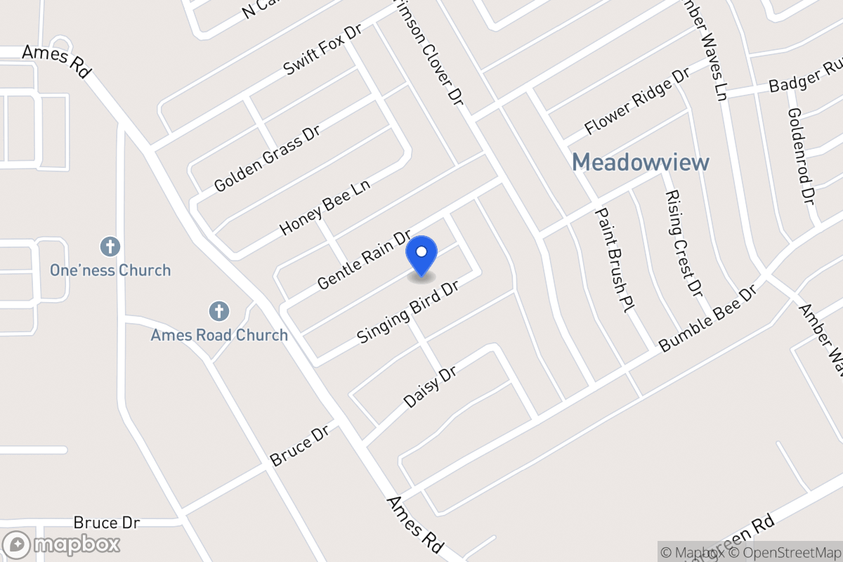 Map of 1419 Singing Bird Dr