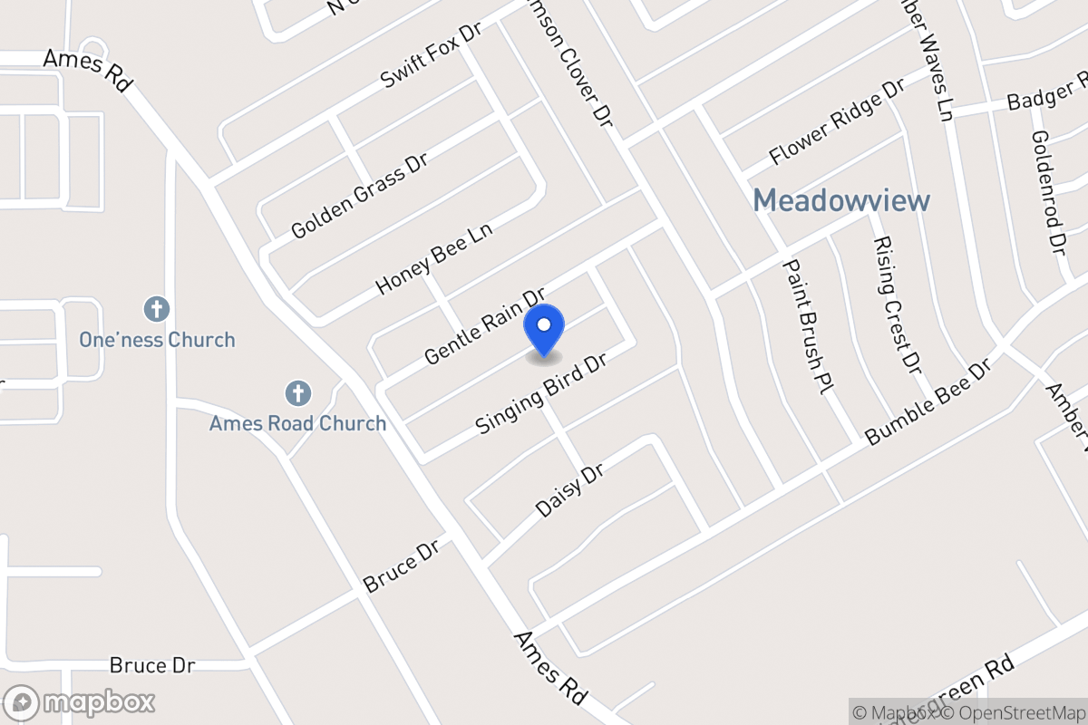 Map of 1423 Singing Bird Dr