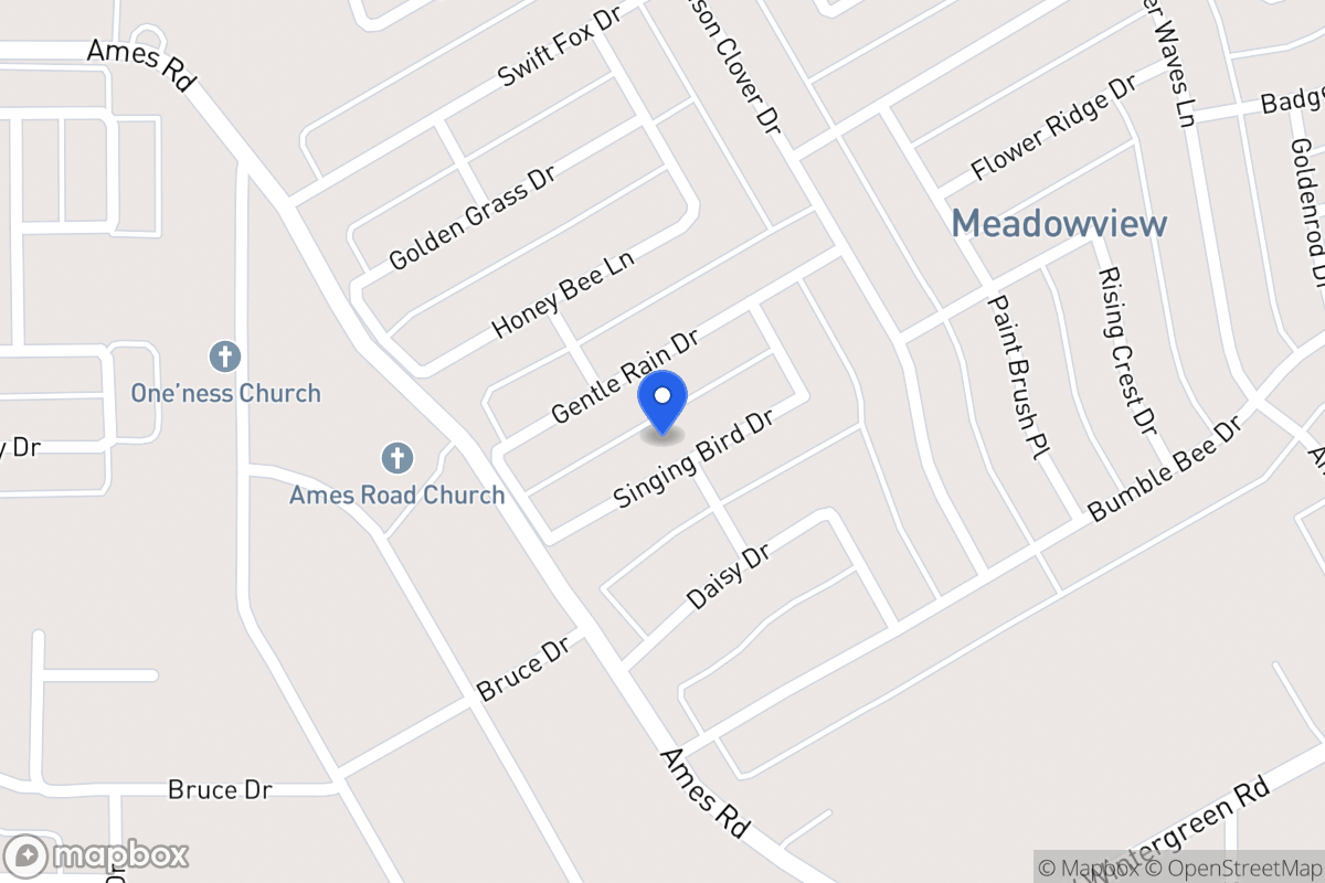Map of 1431 Singing Bird Dr