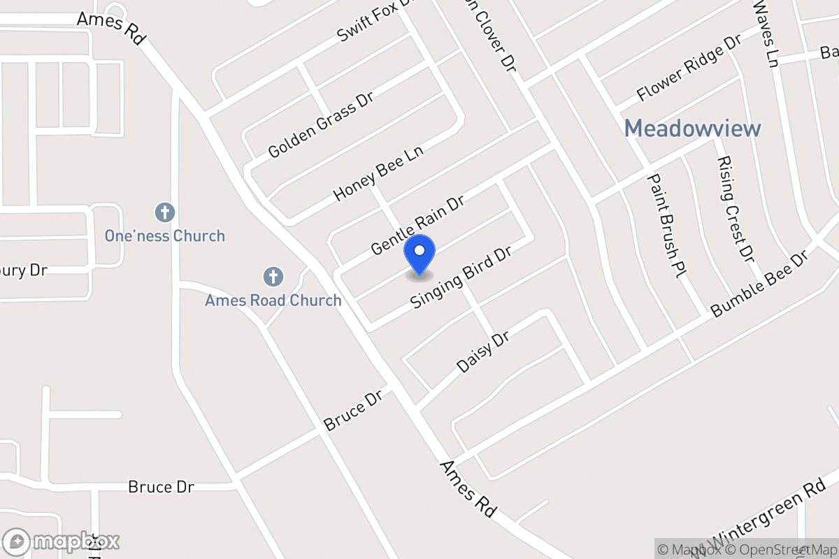 Map of 1439 Singing Bird Dr
