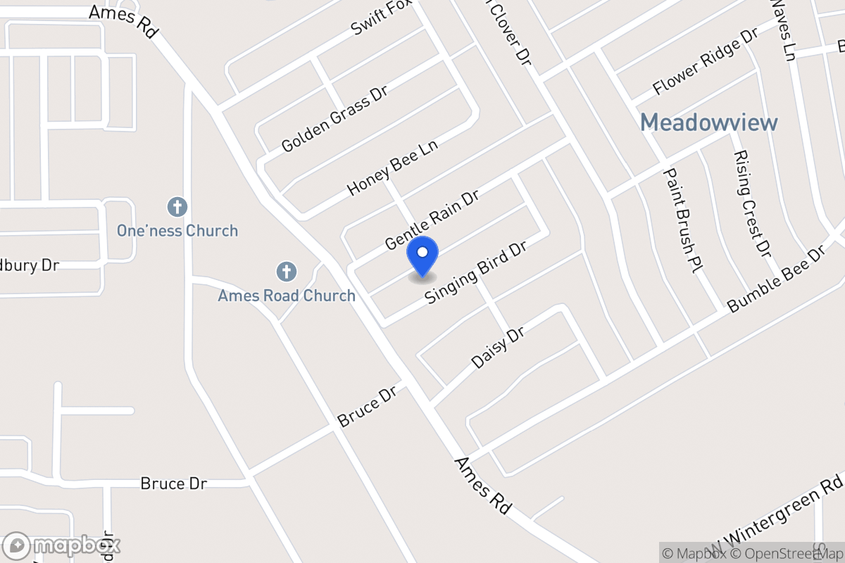Map of 1443 Singing Bird Dr