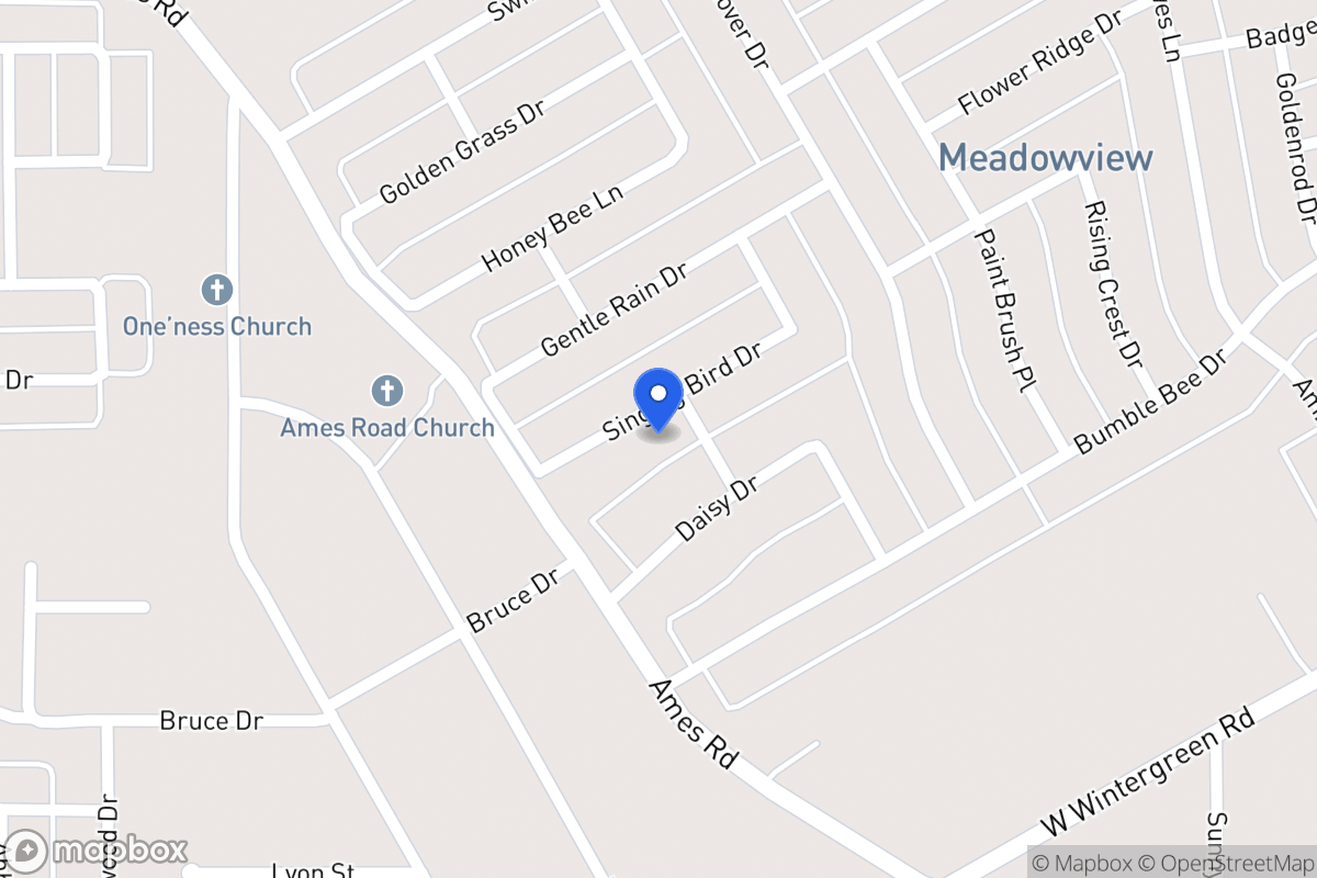 Map of 1436 Singing Bird Dr