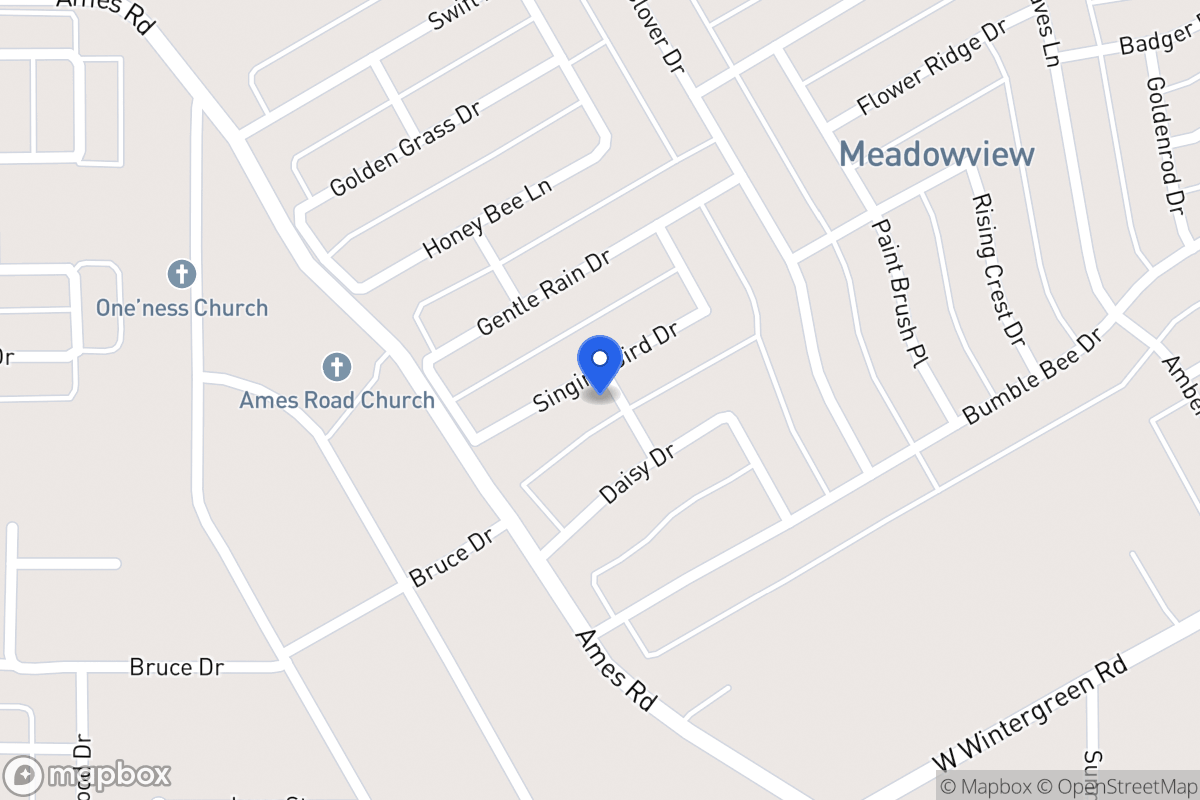 Map of 1432 Singing Bird Dr