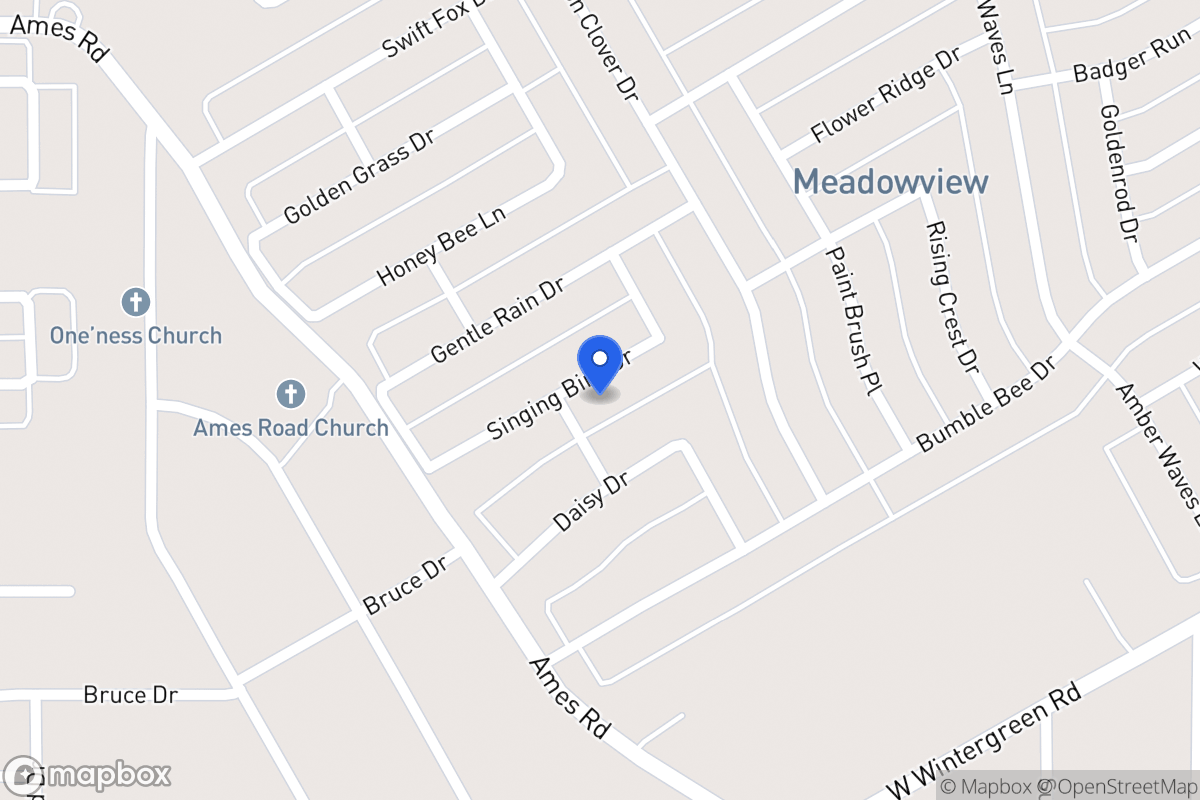 Map of 1424 Singing Bird Dr