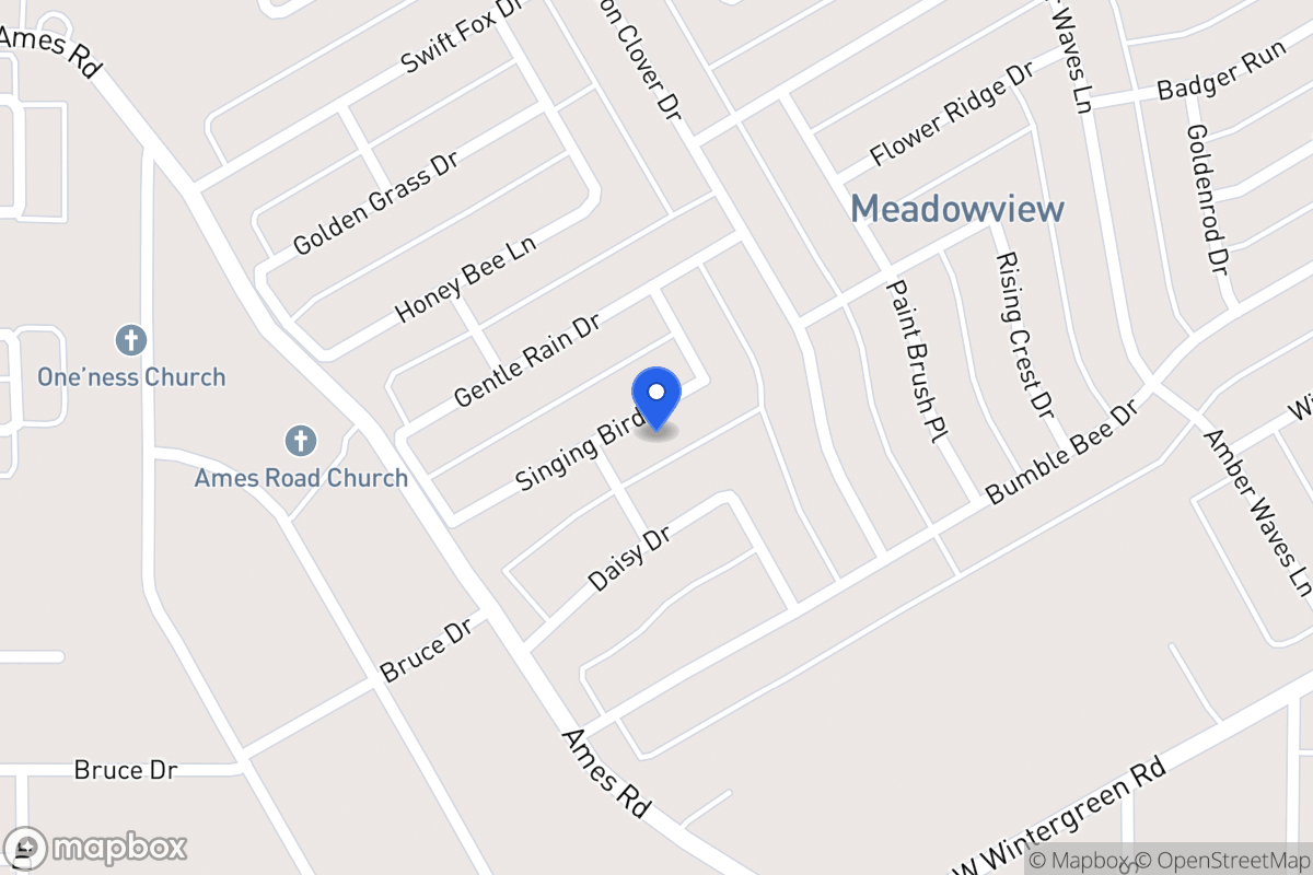 Map of 1420 Singing Bird Dr
