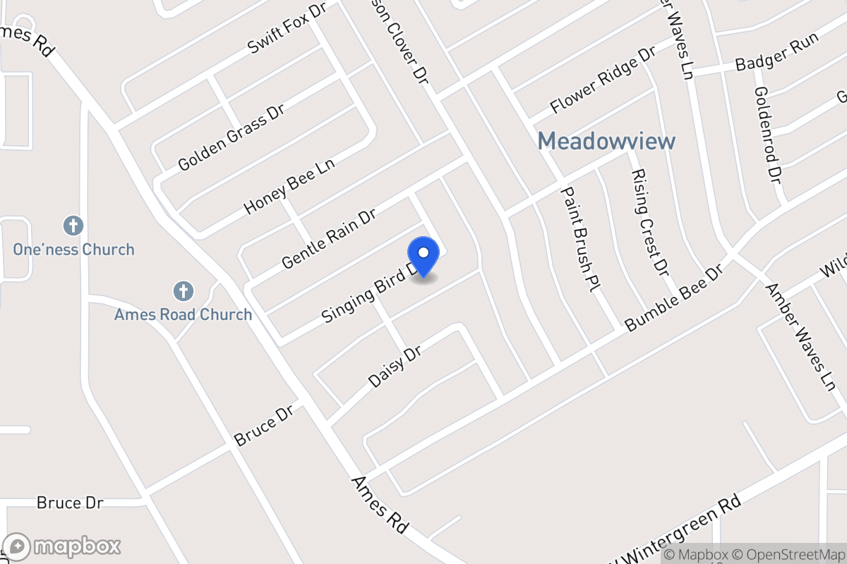 Map of 1416 Singing Bird Dr