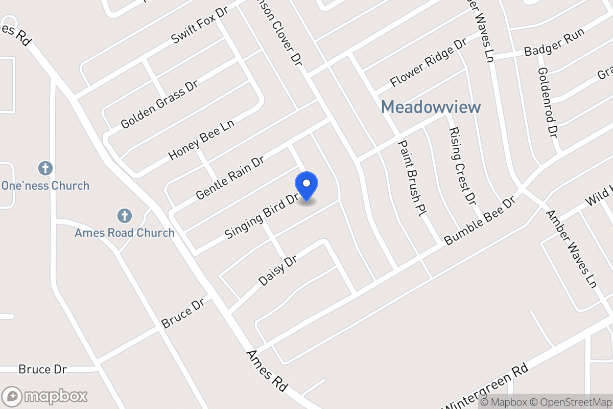 Map of 1412 Singing Bird Dr
