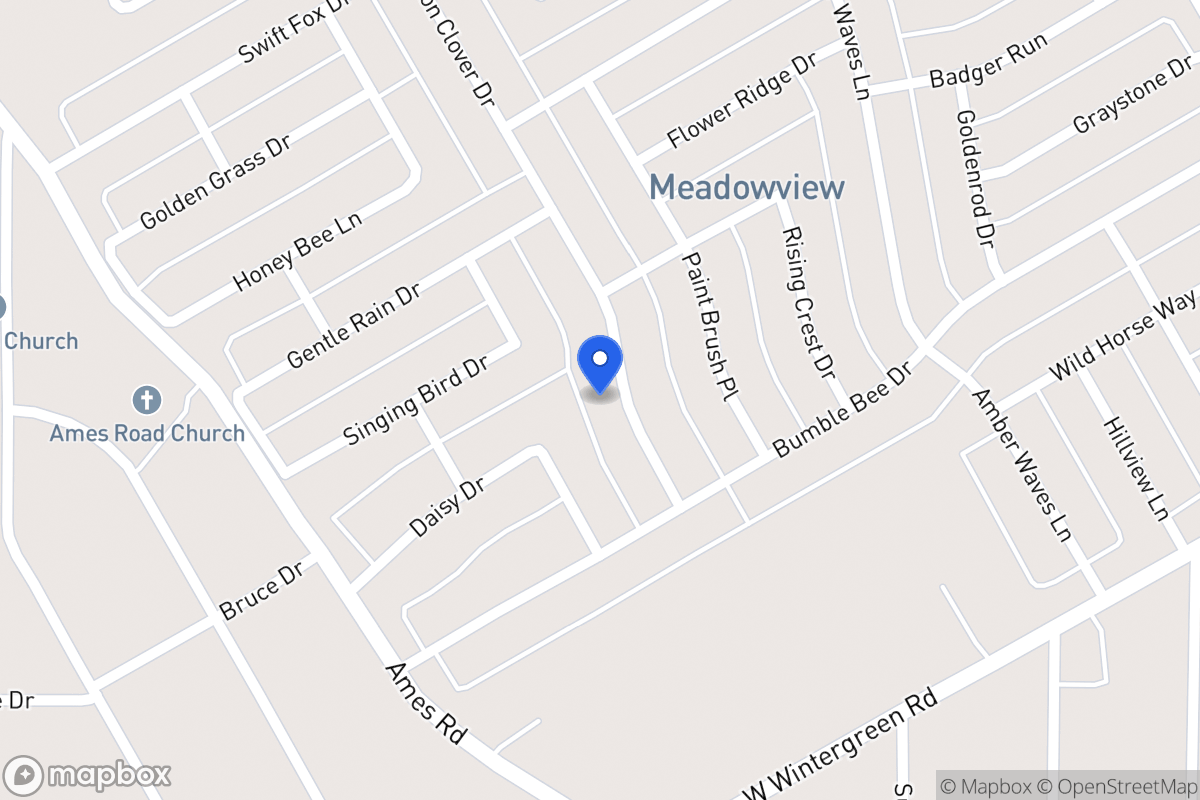 Map of 2927 Crimson Clover Dr
