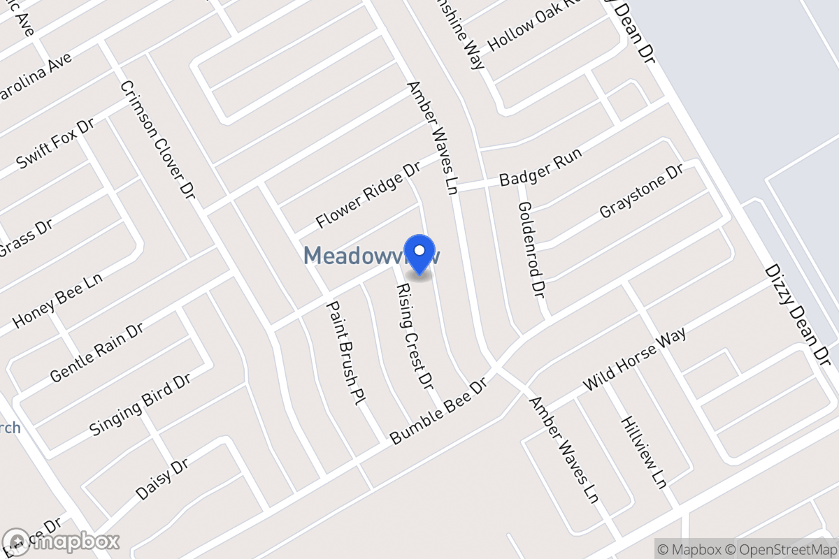 Map of 3012 Rising Crest Dr