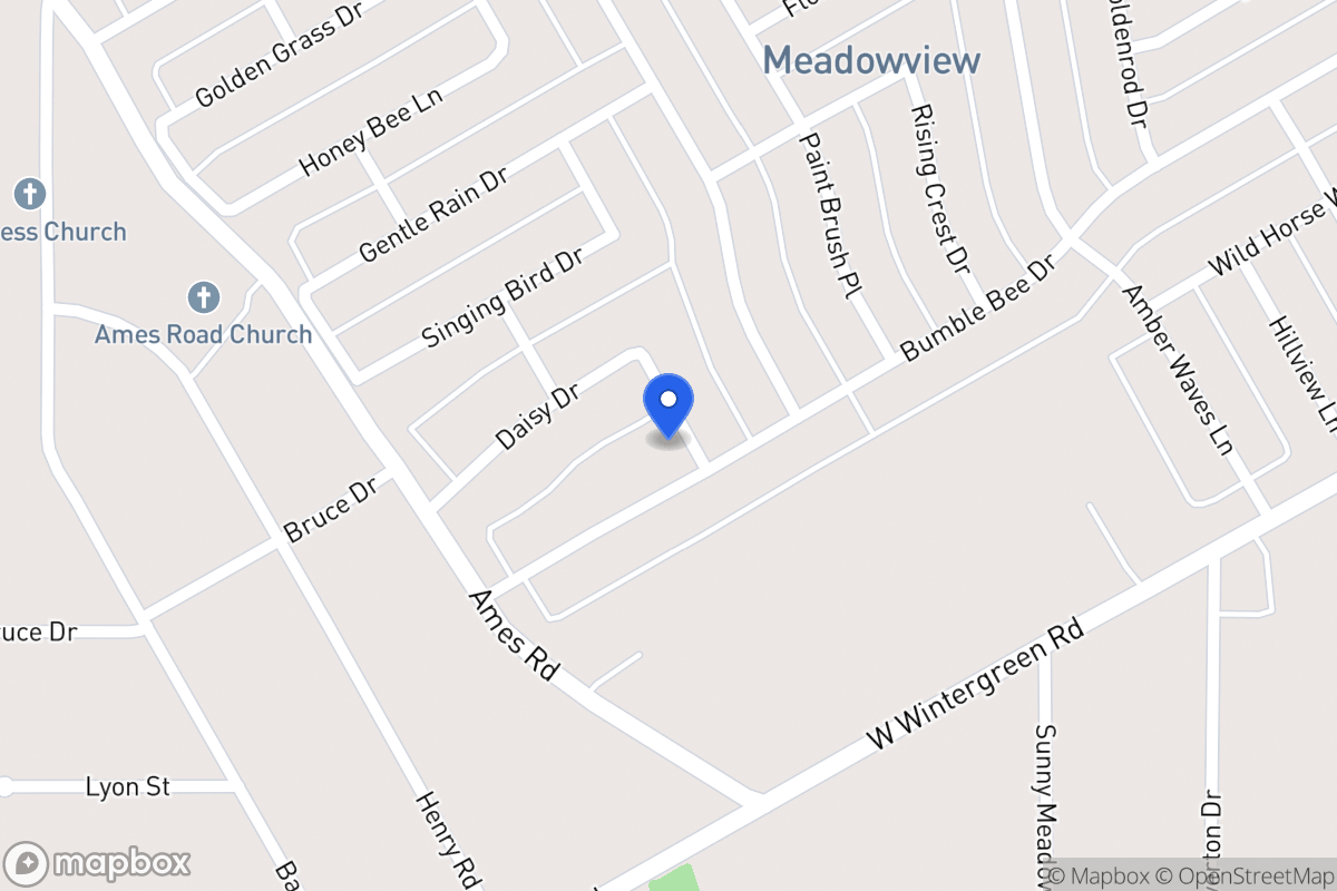 Map of 1405 Bumble Bee Dr