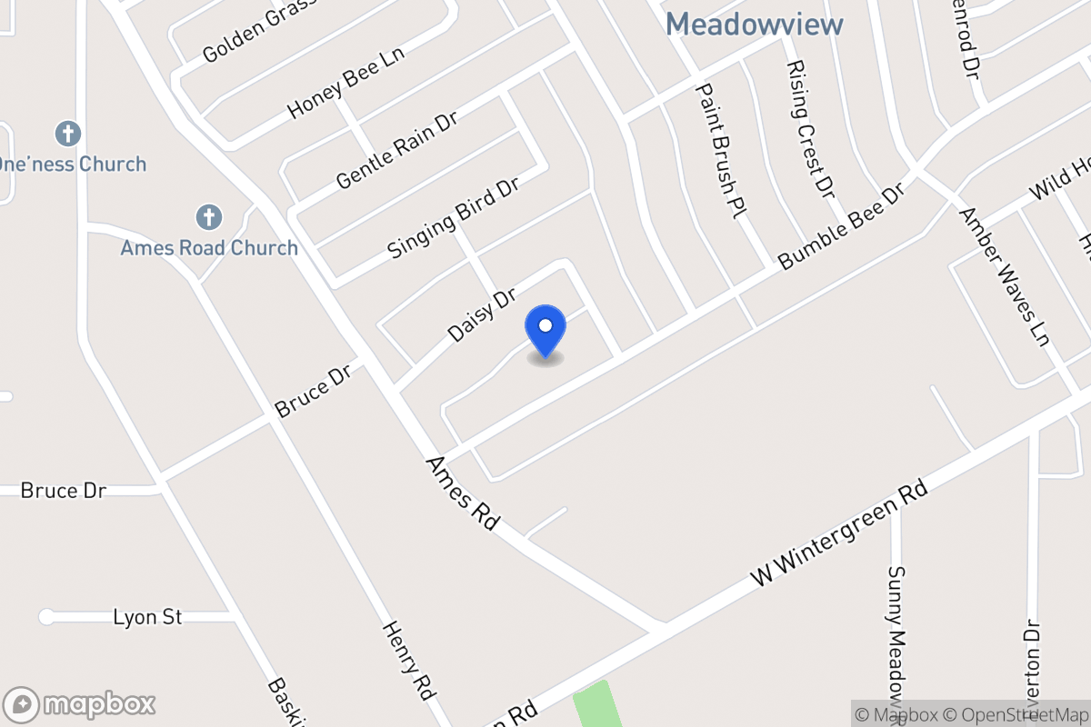 Map of 1417 Bumble Bee Dr