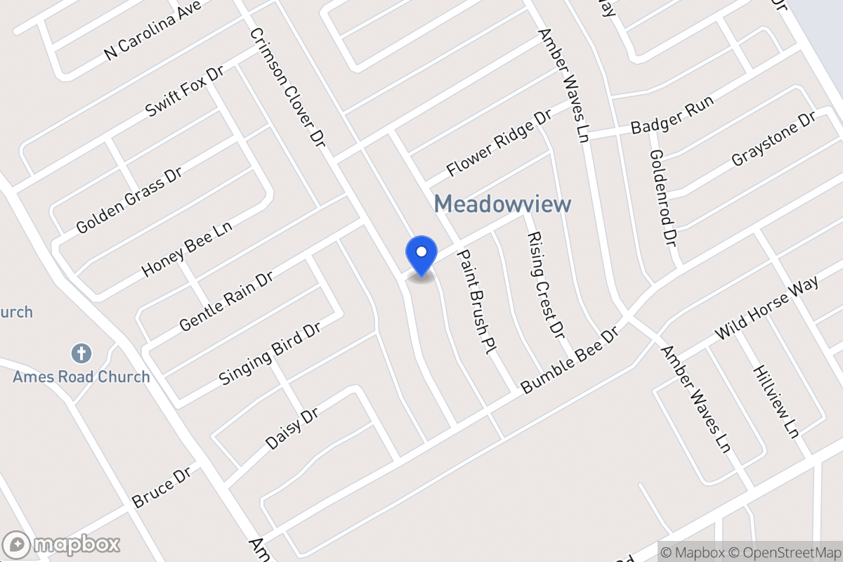 Map of 3012 Crimson Clover Dr