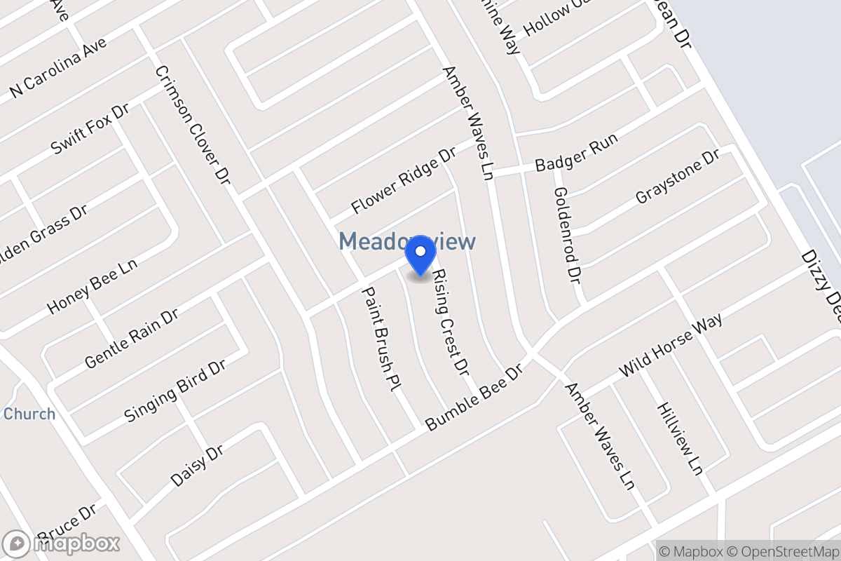 Map of 3013 Rising Crest Dr