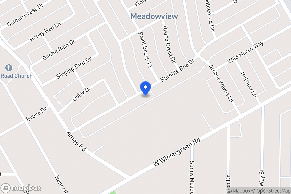 Map of 1308 Bumble Bee Dr