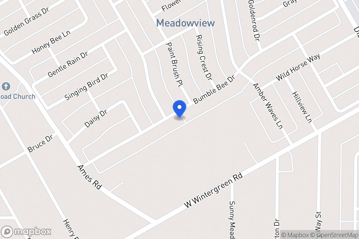 Map of 1304 Bumble Bee Dr