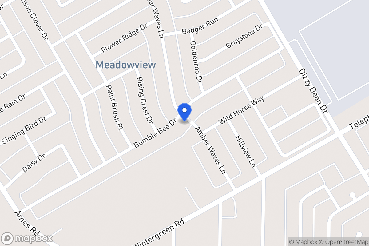 Map of 1104 Bumble Bee Dr