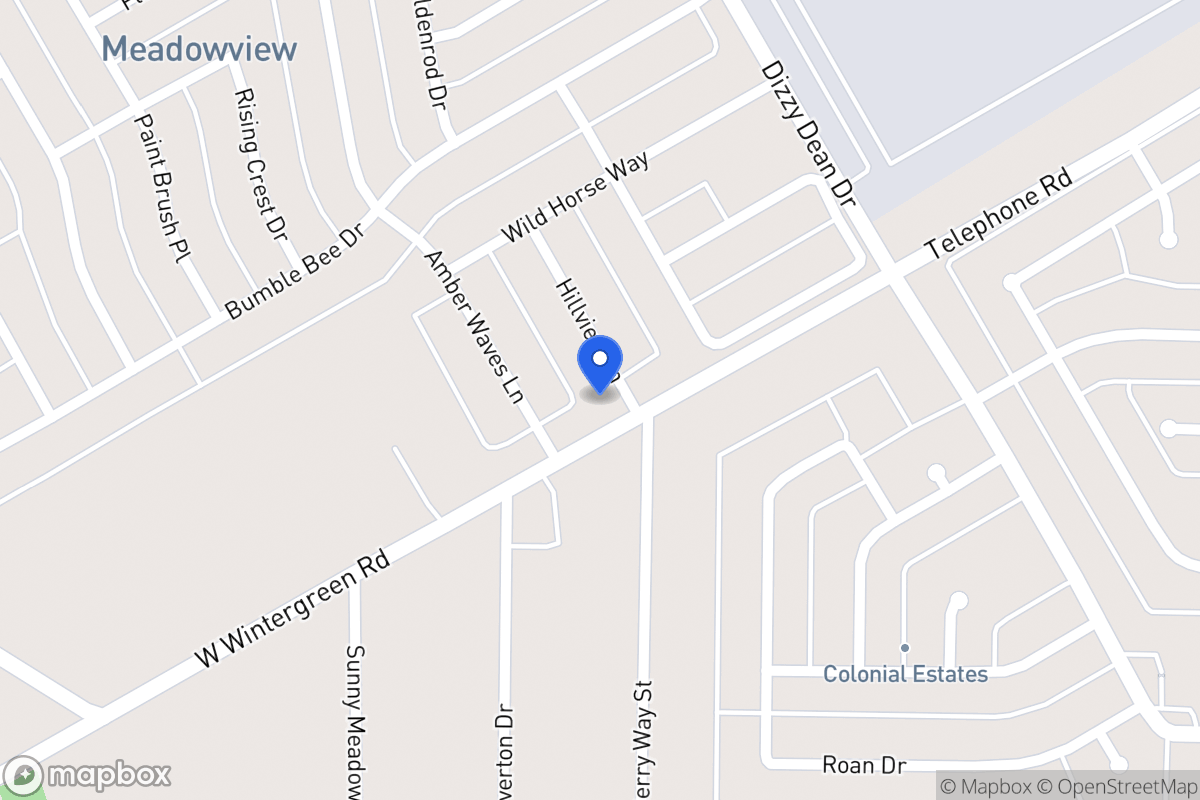 Map of 2803 Hillview Ln