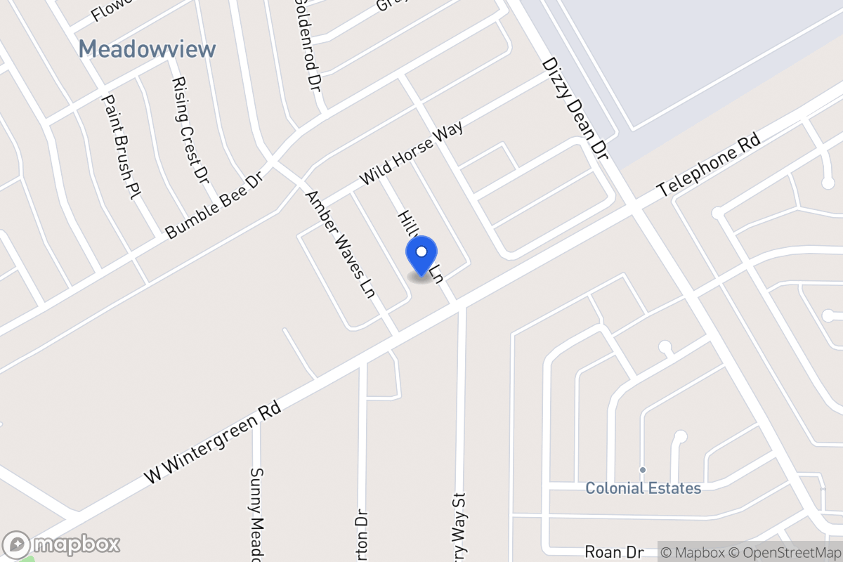 Map of 2807 Hillview Ln