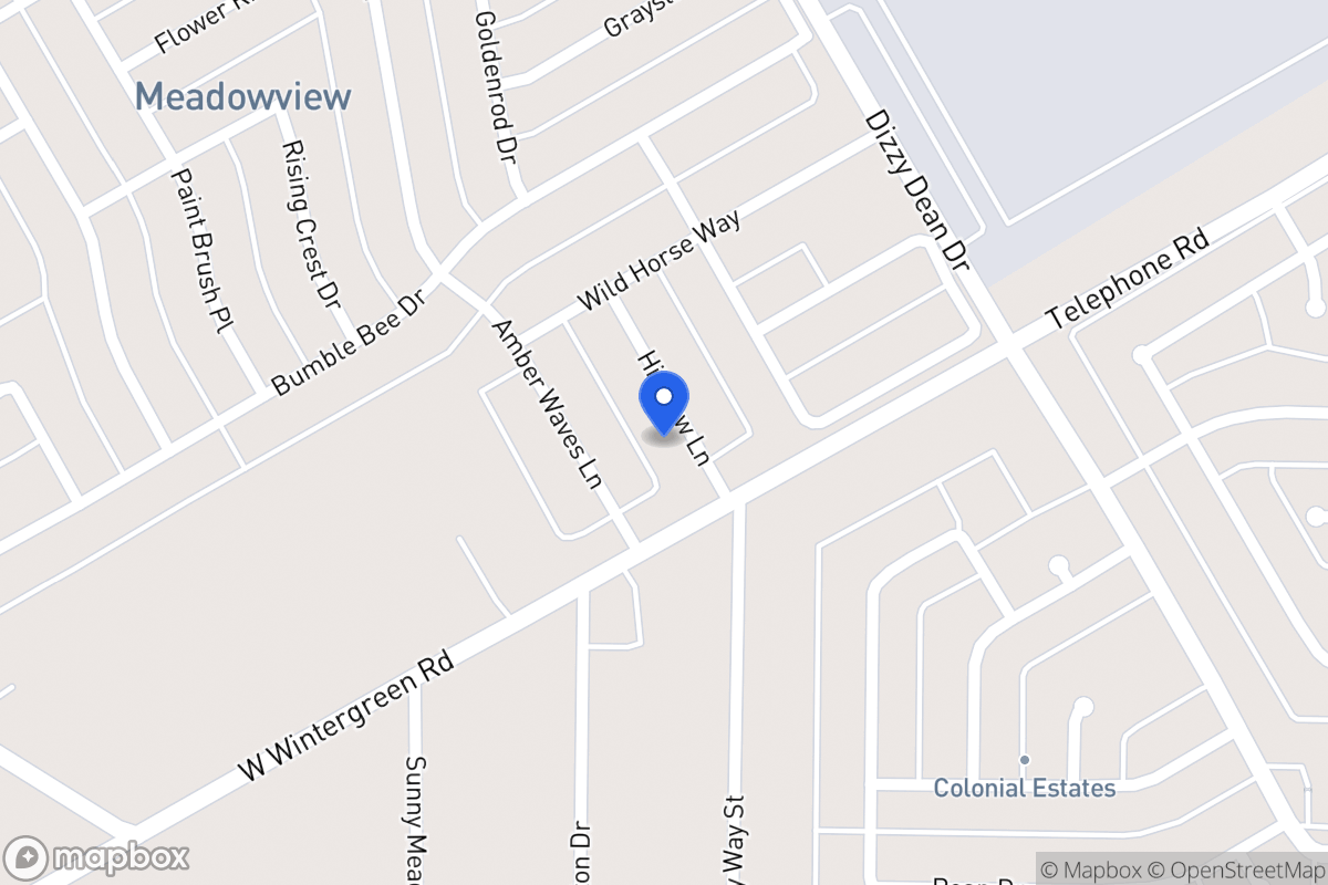Map of 2811 Hillview Ln