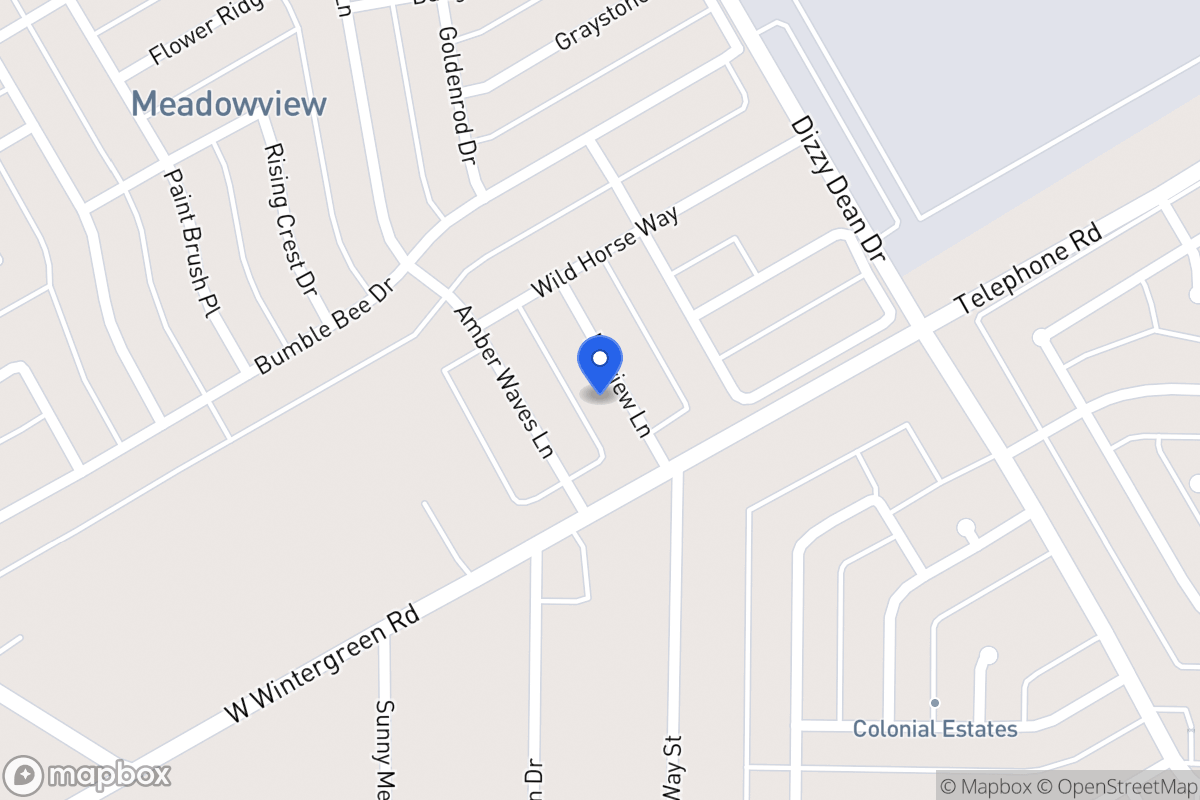 Map of 2815 Hillview Ln