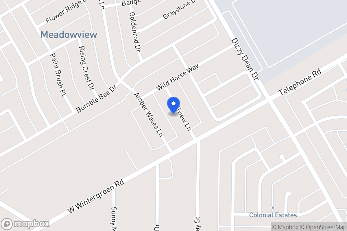 Map of 2819 Hillview Ln