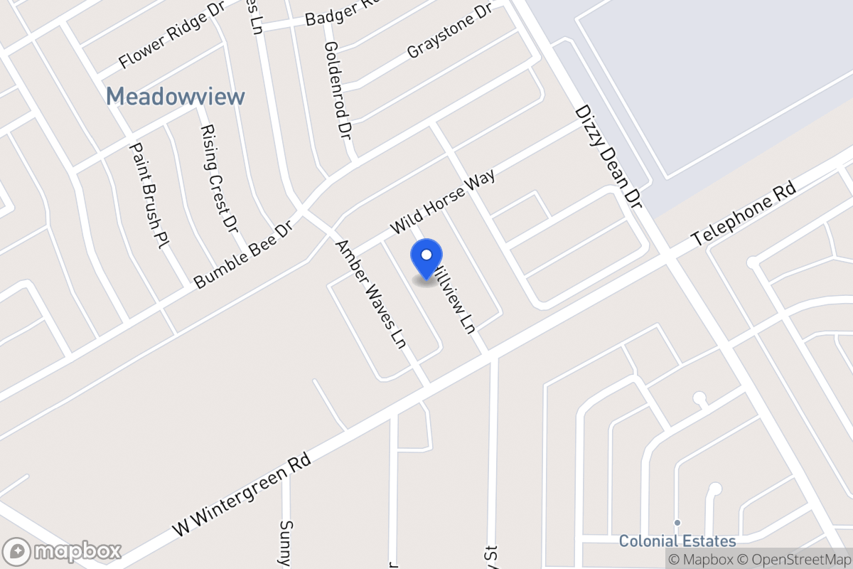 Map of 2823 Hillview Ln
