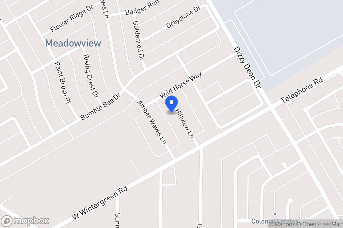 Map of 2827 Hillview Ln