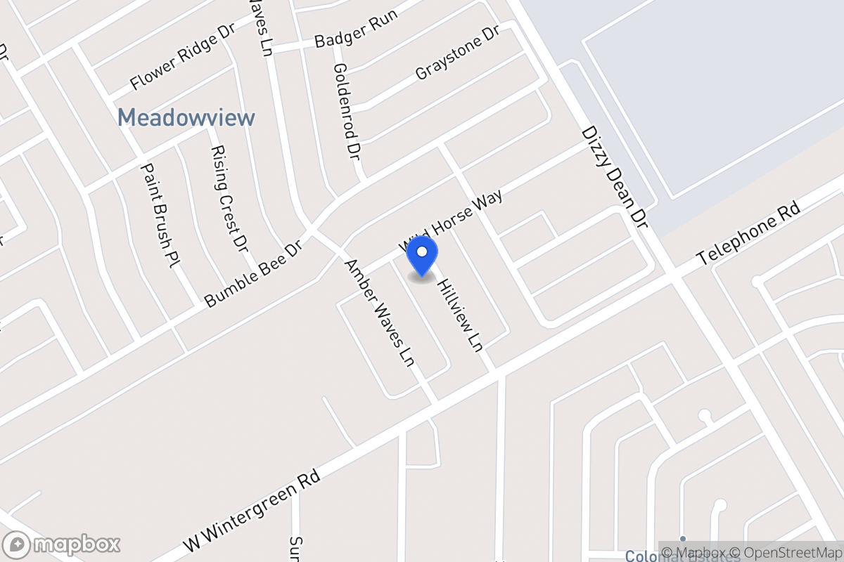 Map of 2831 Hillview Ln