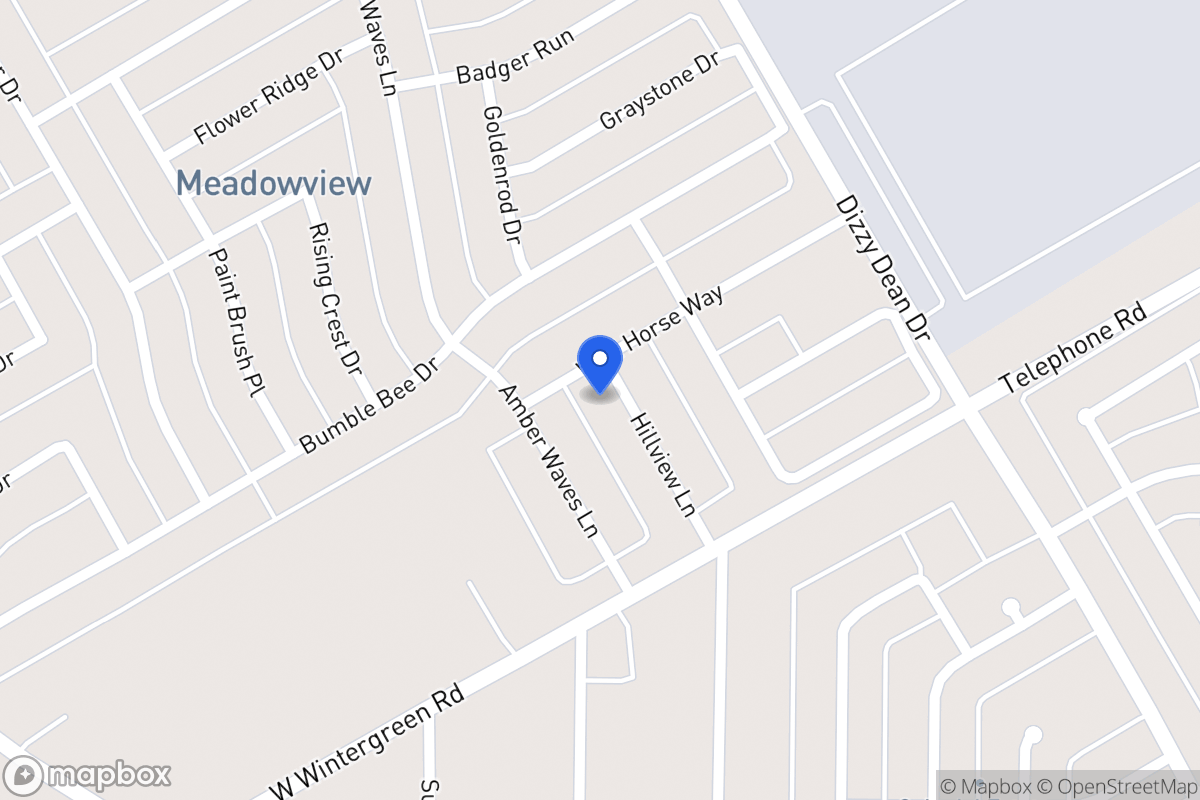 Map of 2835 Hillview Ln