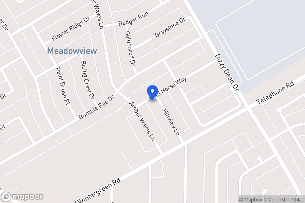 Map of 2839 Hillview Ln