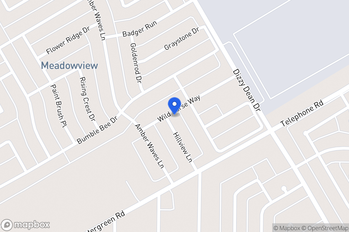 Map of 2840 Hillview Ln