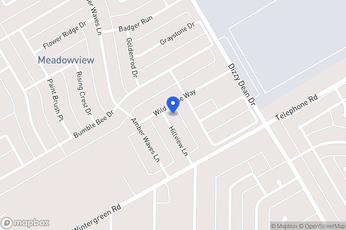 Map of 2836 Hillview Ln