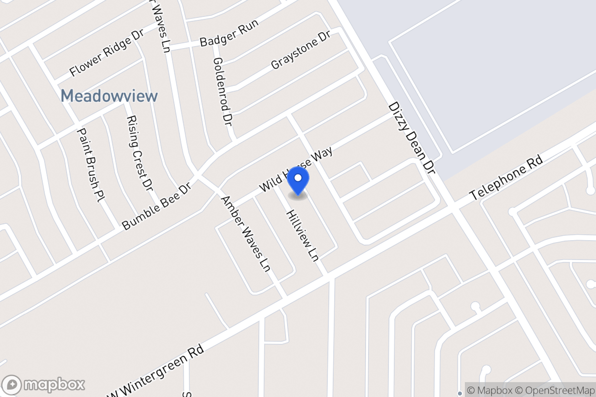 Map of 2832 Hillview Ln