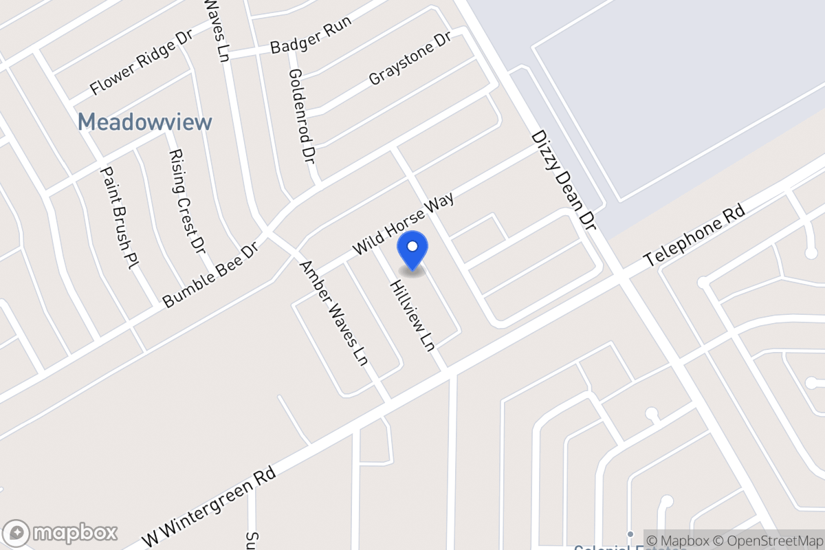 Map of 2828 Hillview Ln