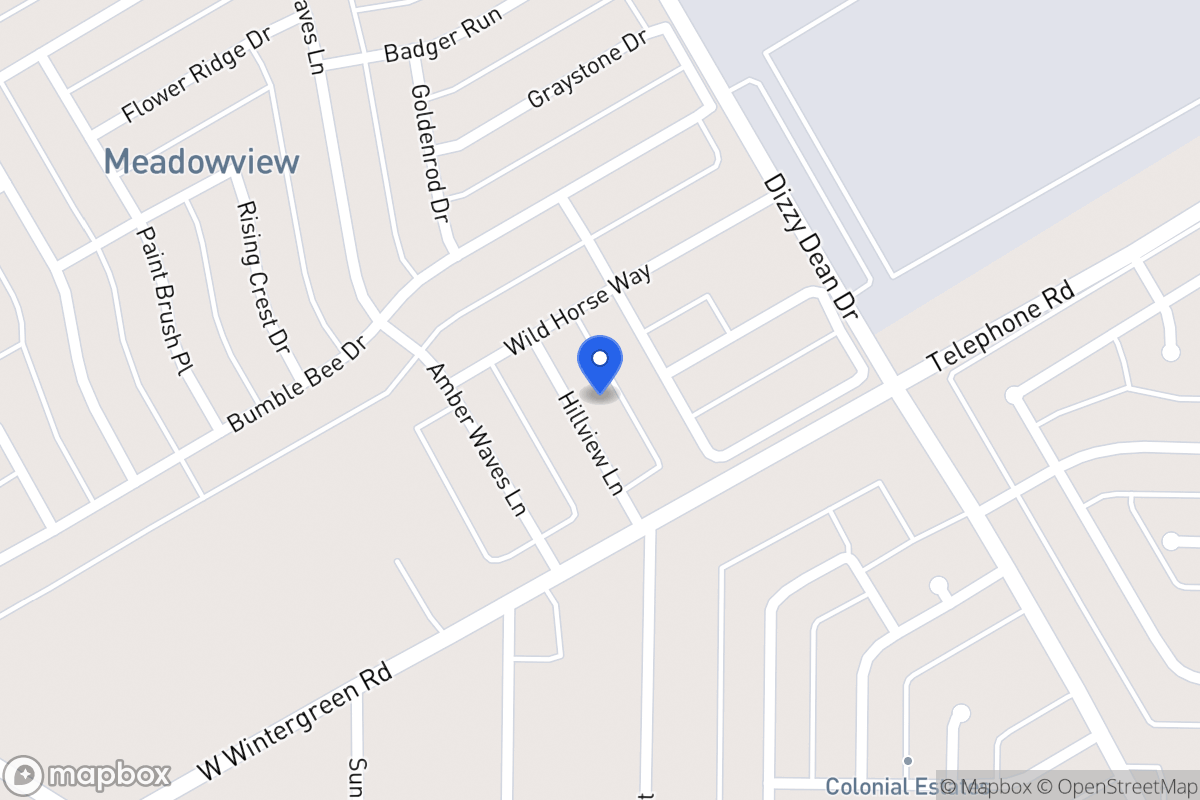 Map of 2824 Hillview Ln