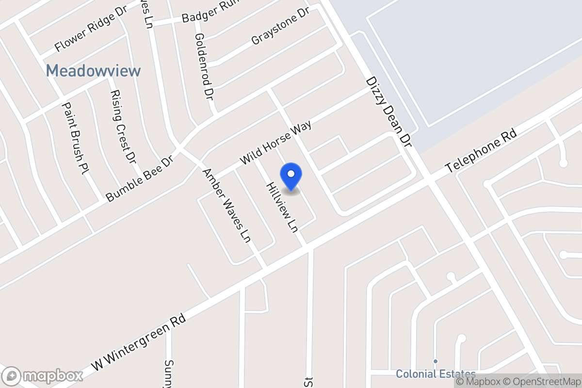 Map of 2820 Hillview Ln