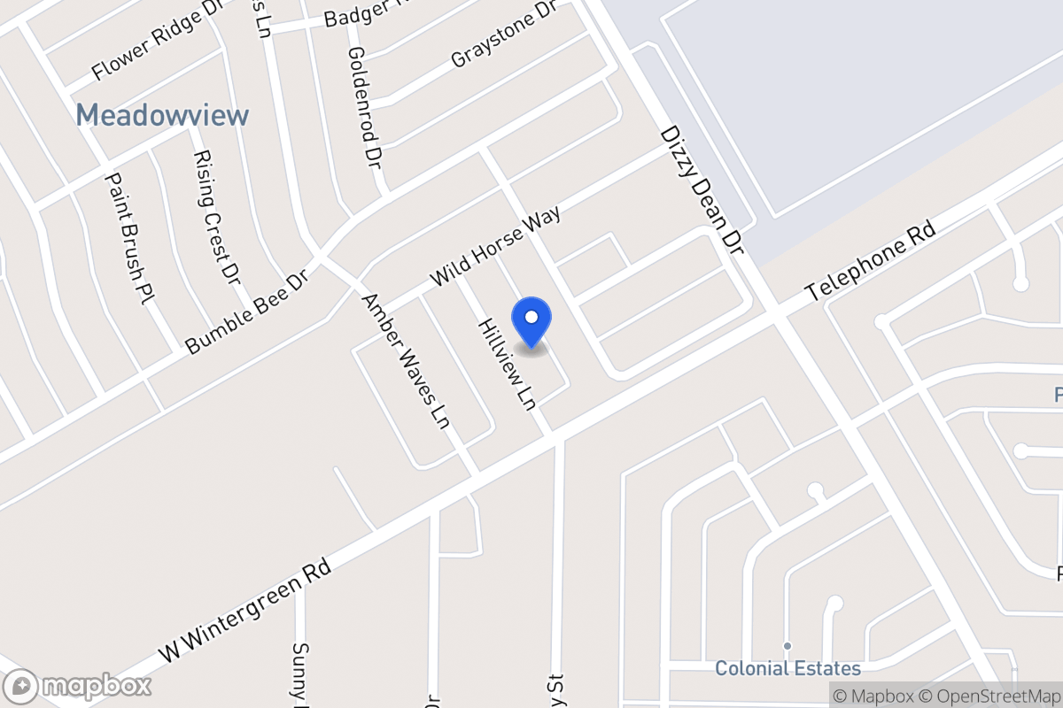 Map of 2816 Hillview Ln