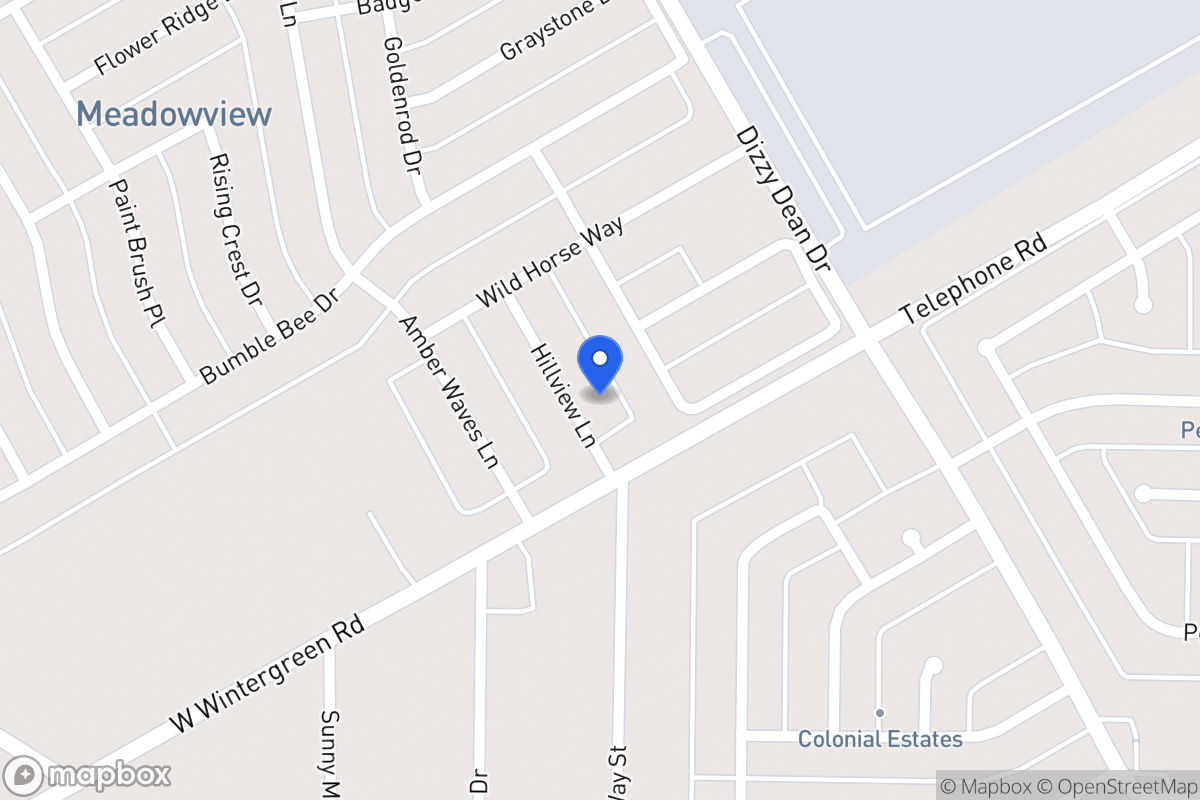 Map of 2812 Hillview Ln