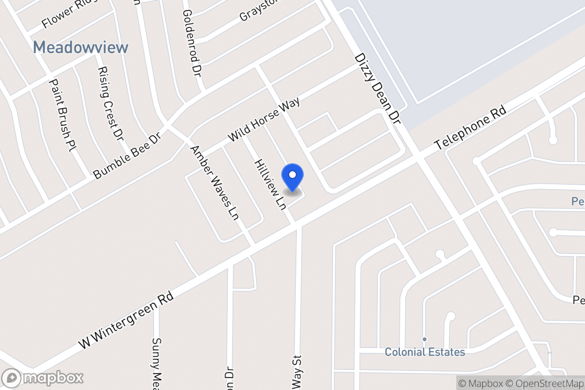 Map of 2808 Hillview Ln