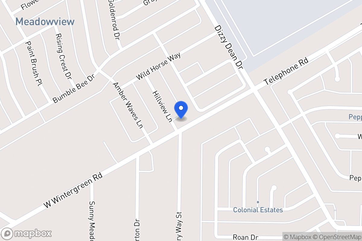 Map of 2804 Hillview Ln