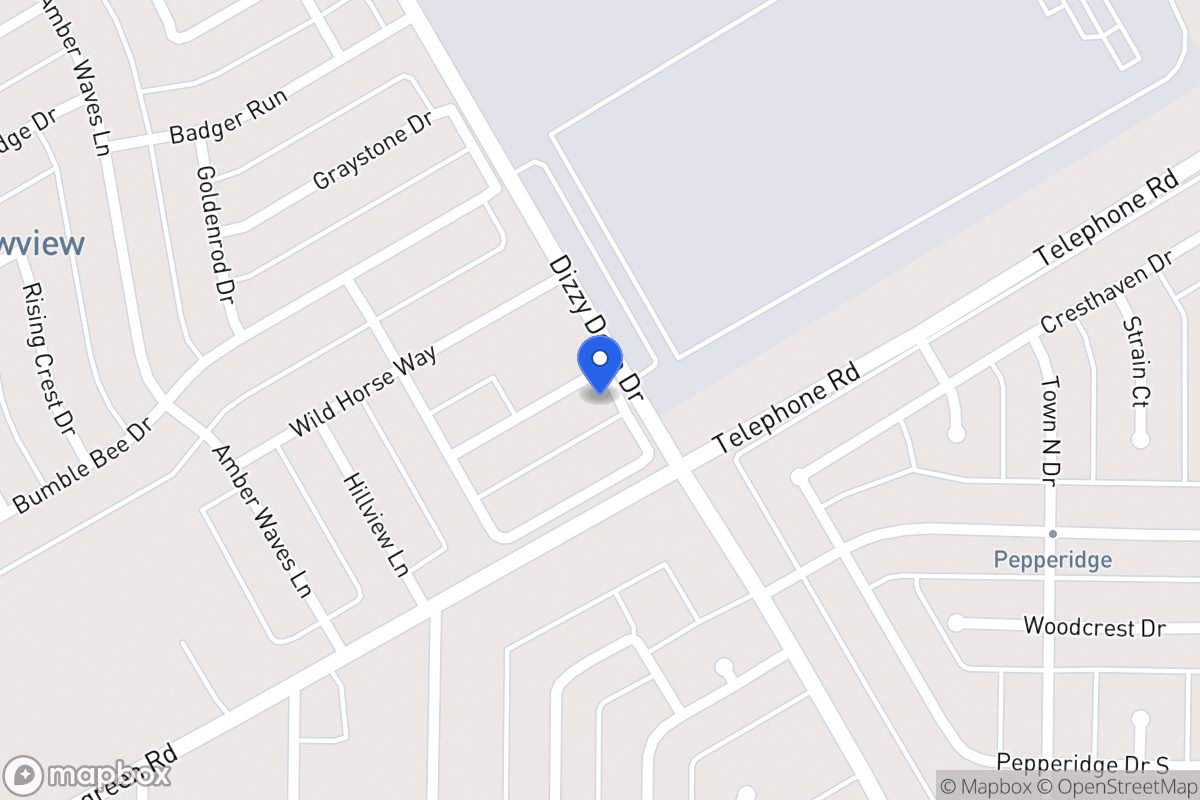 Map of 1000 Babbling Brook Ln