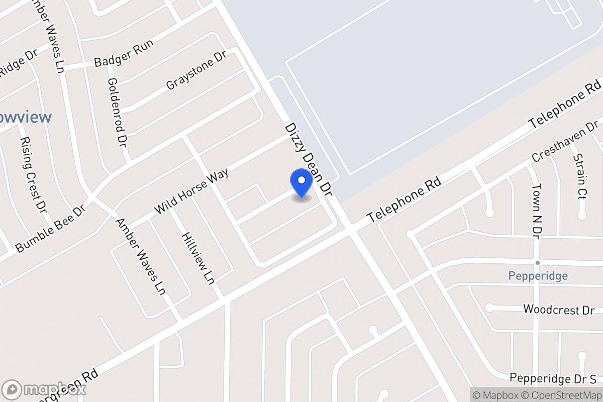 Map of 1004 Babbling Brook Ln