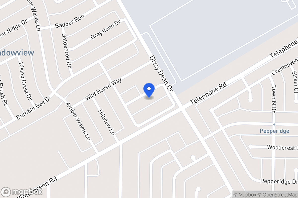 Map of 1012 Babbling Brook Ln
