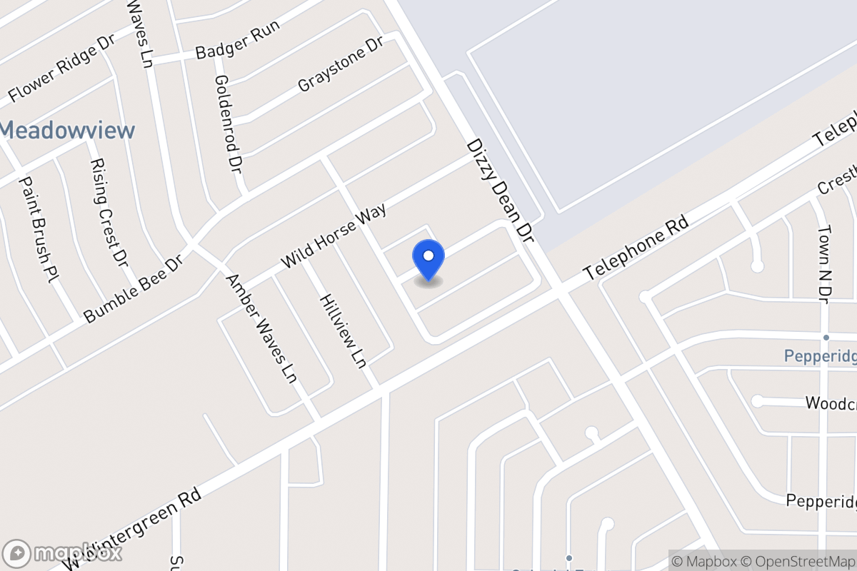 Map of 1024 Babbling Brook Ln