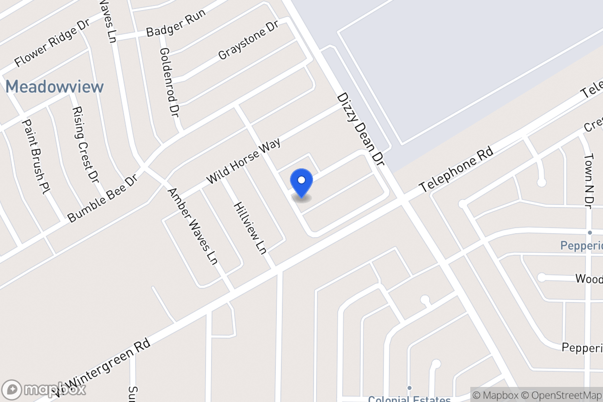 Map of 1028 Babbling Brook Ln