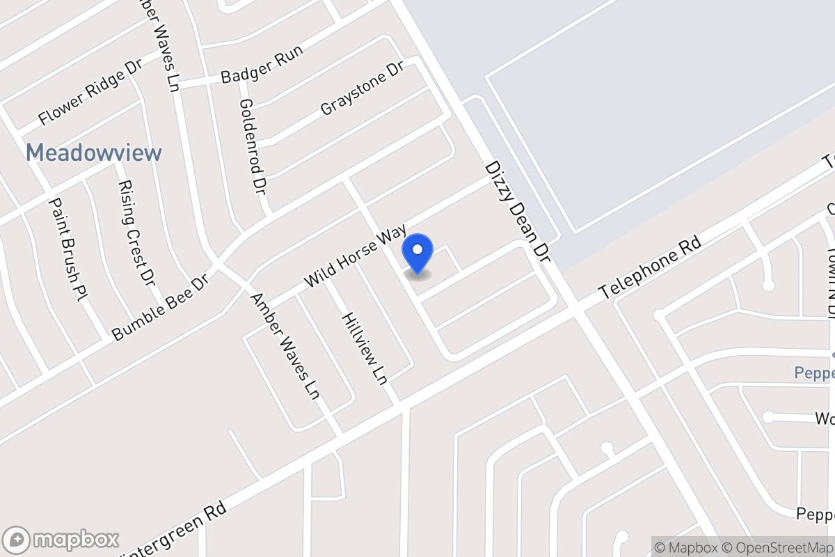 Map of 1027 Babbling Brook Ln