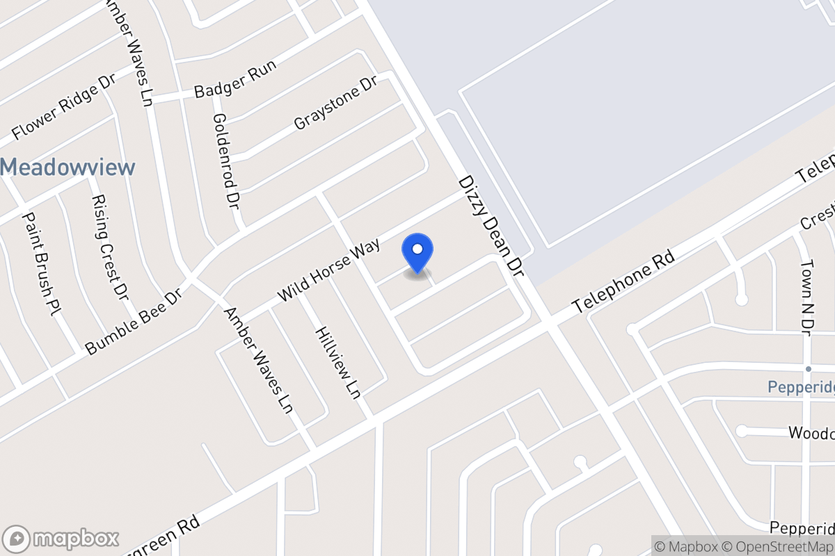 Map of 1019 Babbling Brook Ln