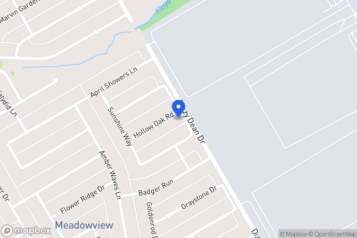 Map of 1002 Hollow Oak Rd