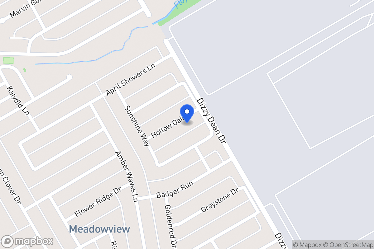 Map of 1010 Hollow Oak Rd